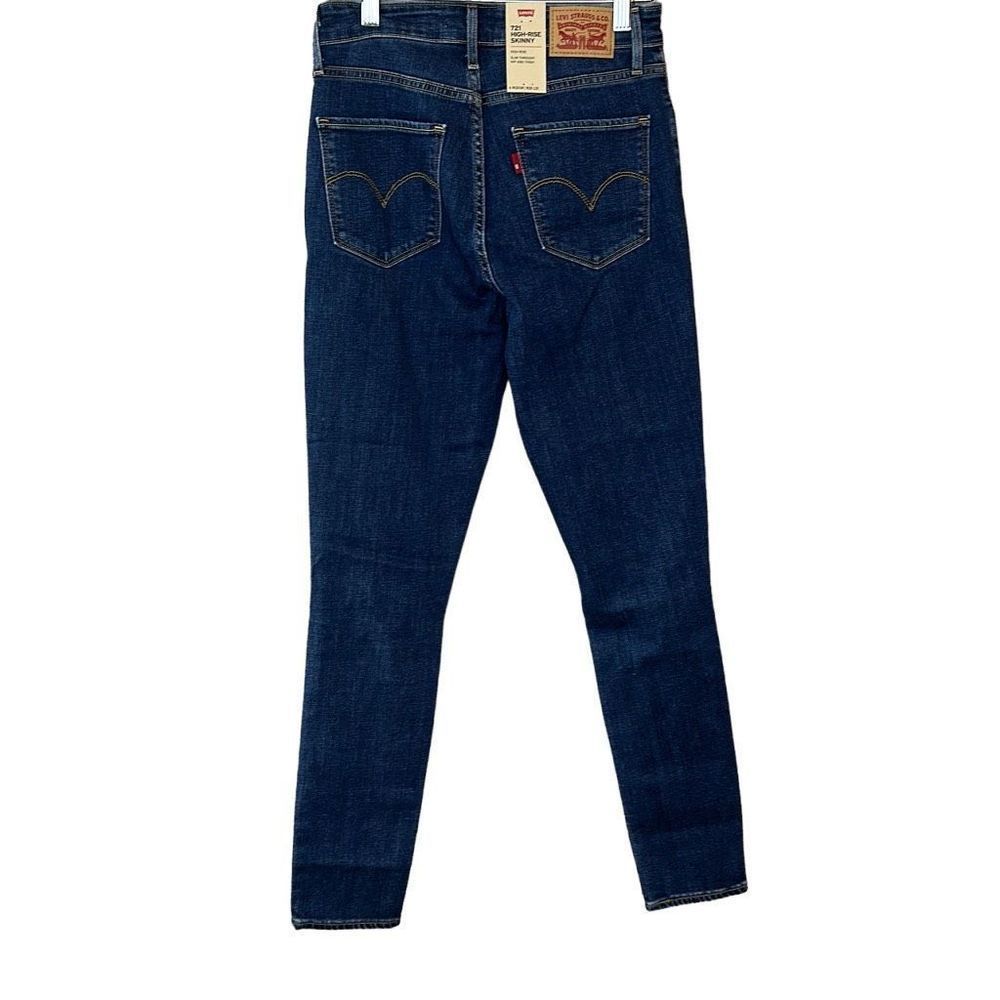NWT Levis Women's 721 High Rise Skinny Jeans L30 in Blue Size 28x30 - Picture 2 of 8